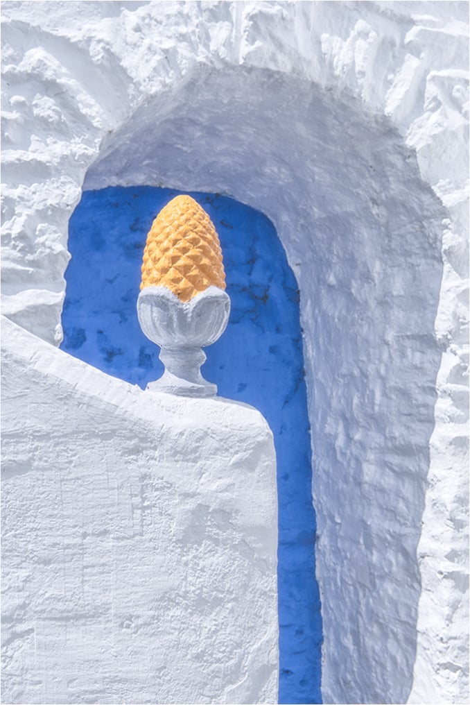 Blue White and a Touch of Yelllow